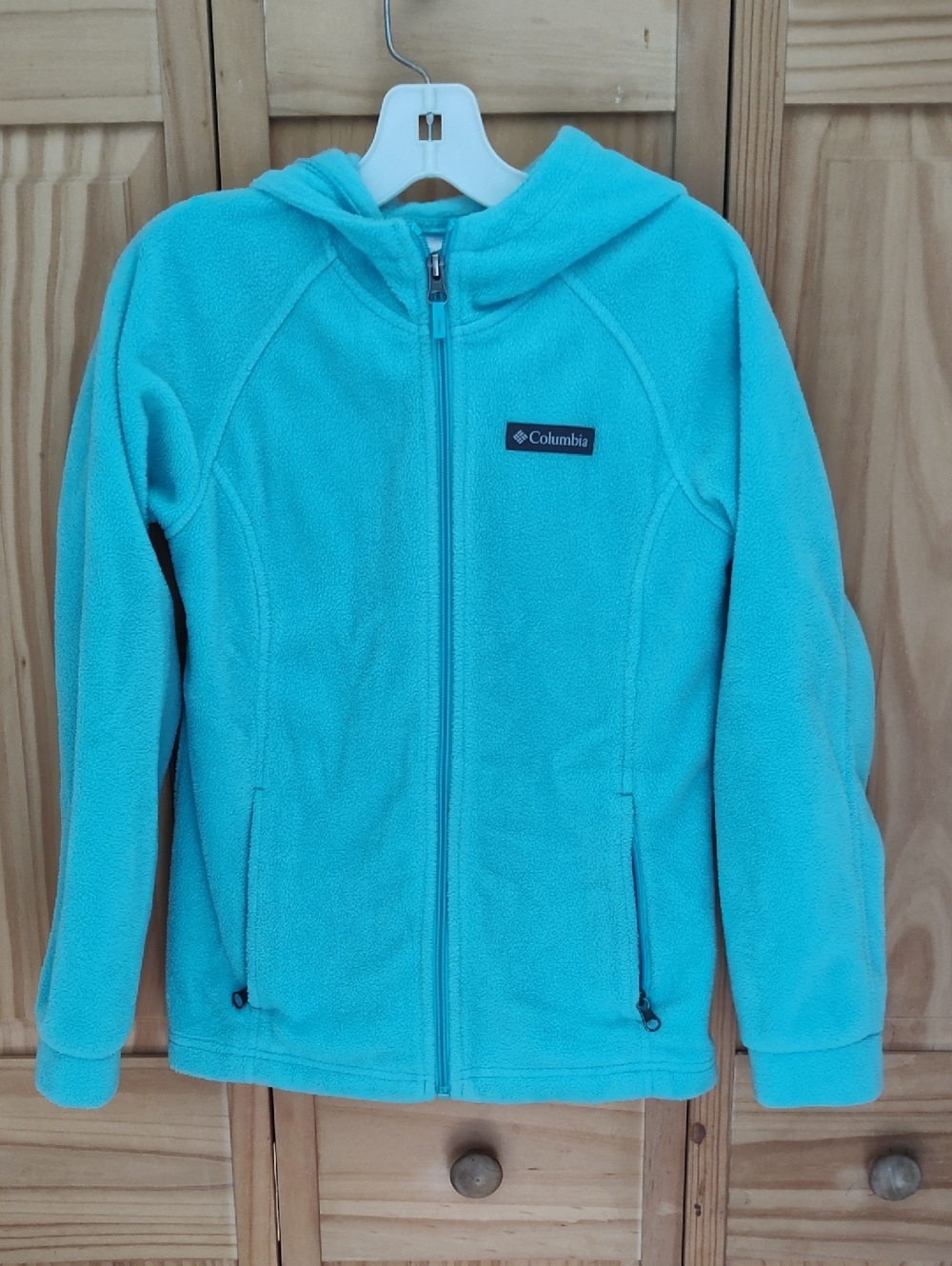 Columbia Kids' Turquoise Fleece Zip Jacket, Sz M